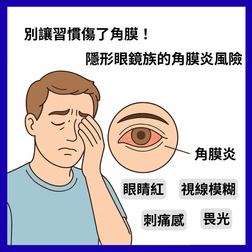 別讓習慣傷了角膜！隱形眼鏡族的角膜炎風險