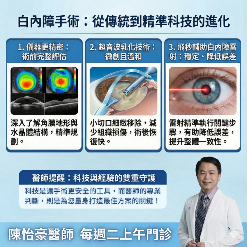現在的白內障手術，和以前真的不一樣了？