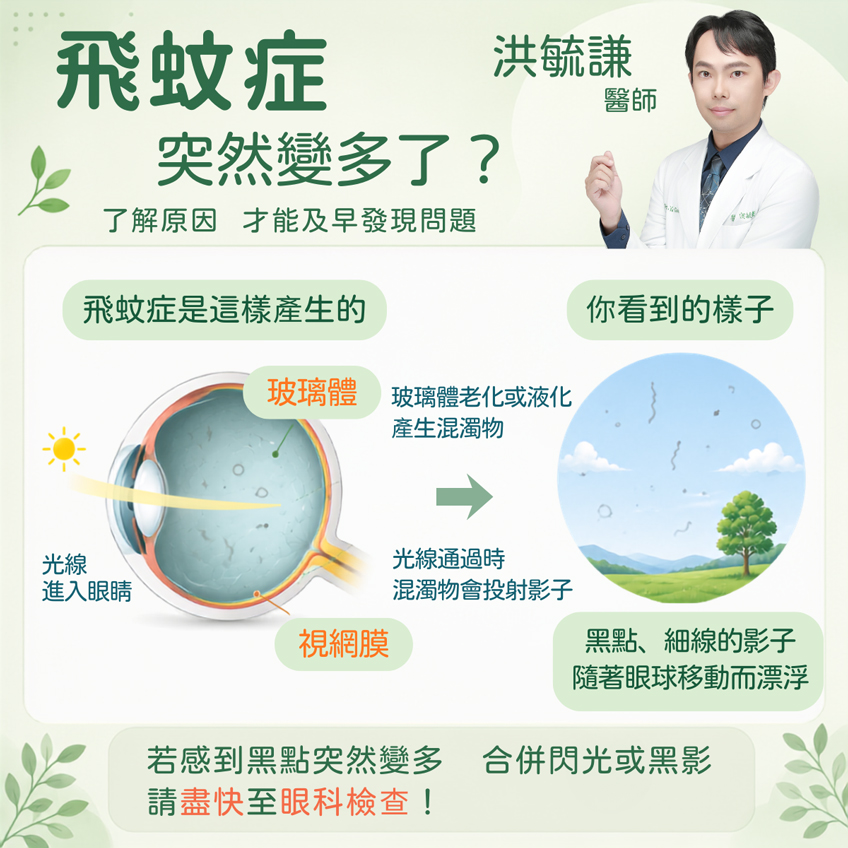 飛蚊症突然變多了，是不是眼睛出問題了？