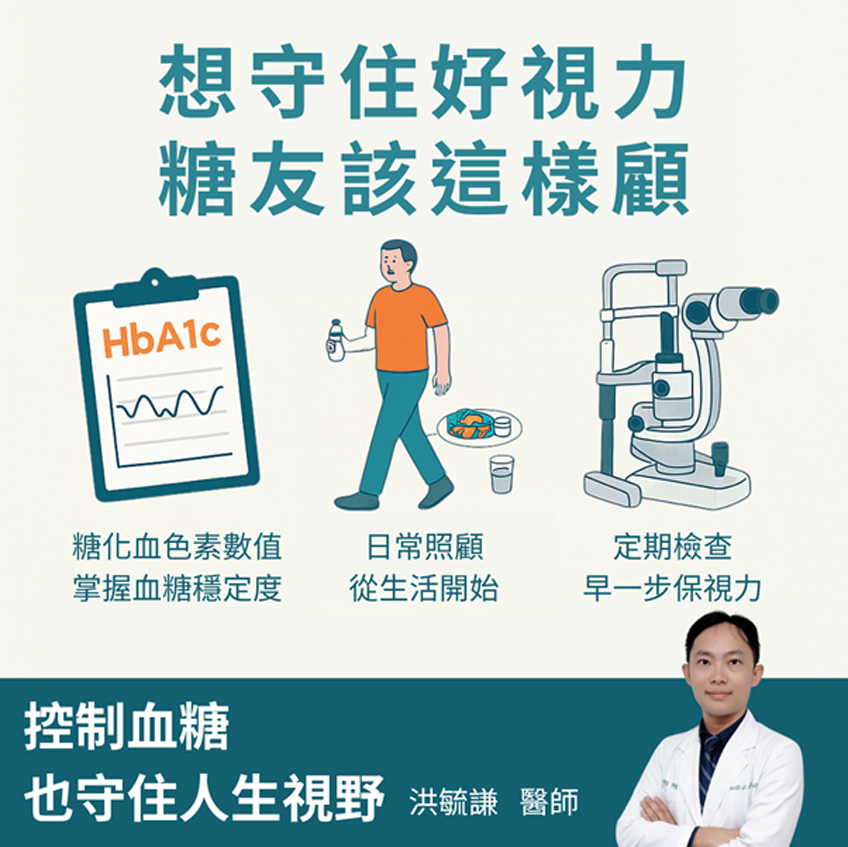 【想守住好視力,糖友要這樣做】 【想守住好視力,糖友要這樣做】